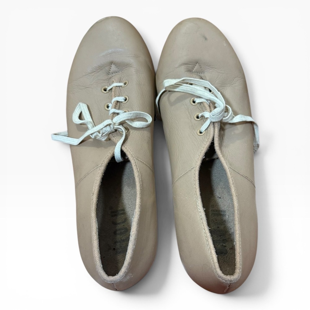 Bloch Tap Shoes Womens 6 Tan Fair Lace Up Techno Tap Dance Shoes